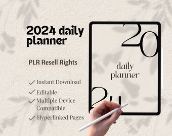 PLR Digital Planner | Master Resell Rights | 2024 plr Planner | PLR Digital Products | Resell Planner | Digital Journal | MRR