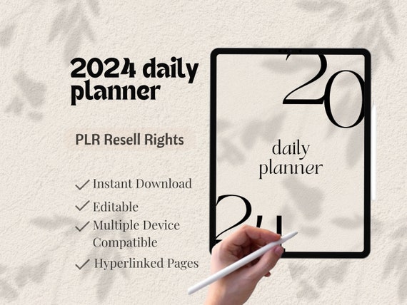 PLR Digital Planner | Master Resell Rights | 2024 plr Planner | PLR Digital Products | Resell Planner | Digital Journal | MRR