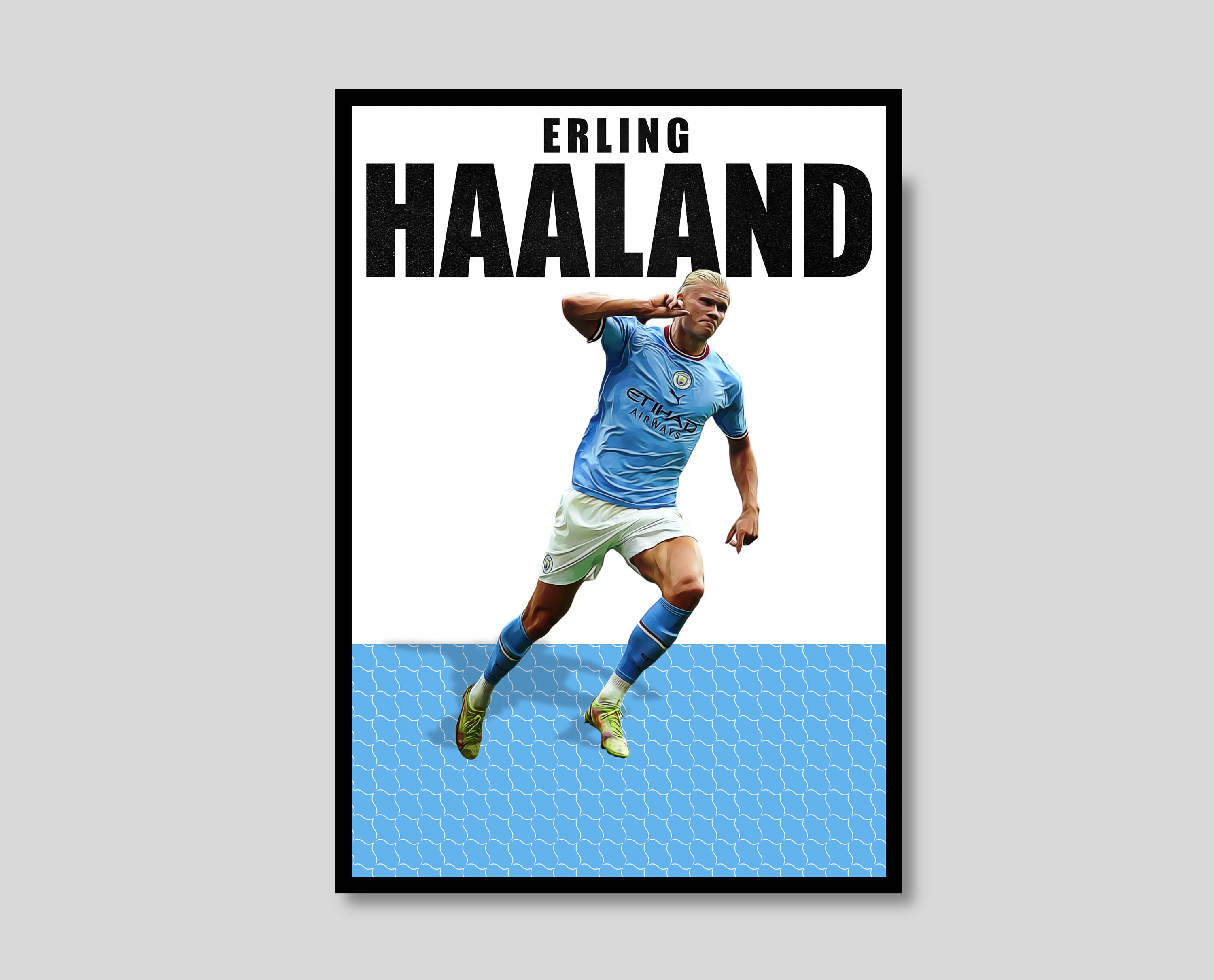 Erling Haaland Print Wall Art, Manchester City Poster, Man City Fan Gift  Present Idea, Man C Home Decor - Etsy