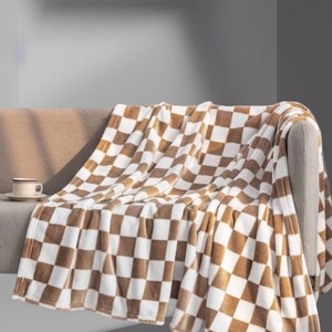 LV Checkmate Blanket Grey