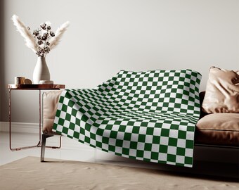Green Checkerboard Blanket