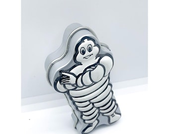 Michelin Bibendum Peppermint Mint Tin Metal Collectible Advertising Box