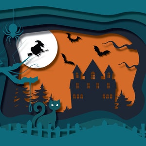 Halloween Night - printable wall art, halloween decor, halloween poster, halloween print, digital download