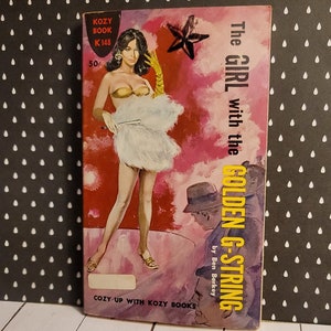 Vintage Paperback Ben Berkey &quot;The Girl with the Golden G-String&quot; 1962 Kozy Book 1st Printing