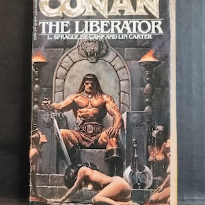 Vintage Taschenbuch - Conan The Liberator von L. Sprague de Camp und Lin Carter und herausgegeben von Bantam Books Februar 1979