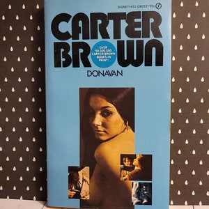 Vintage Paperback Carter Brown &quot;Donavan&quot; Signet Mystery 1962 1st printing