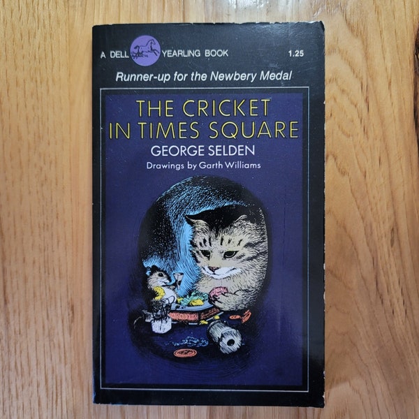 Vintage Paperback - The Cricket in Times Square - George Selden - Dell Yearling Book 1977 12th Dell printing - illustrated Garth Williams