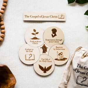 The Gospel of Jesus Christ Teaching Kit for Missionaries and Families, English, Wooden Puzzle, Family Home Evening, Church of Jesus Christ