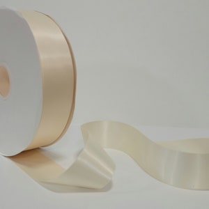 Ivory - Double Face Satin Ribbon 1.5&quot;