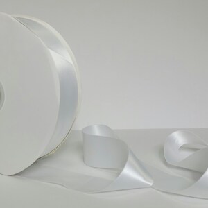 White - Double Face Satin Ribbon 1.5&quot;
