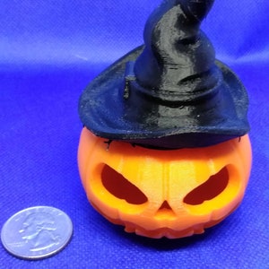 Makie&#39;s Pumpkin with Witch Hat (3D Print)