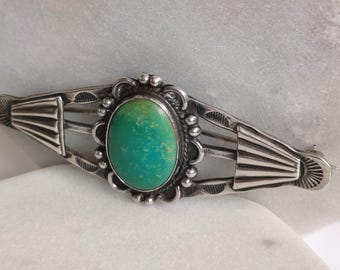 Vintage Fred Harvey Era Navajo Sterling Silver and Turquoise