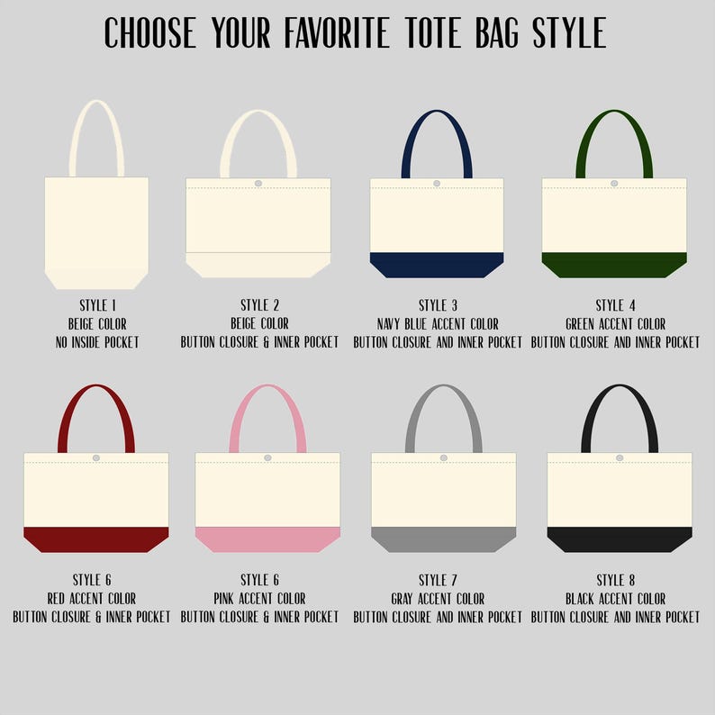 Personalized Canvas Tote Bag with Zipper|Gift for Teacher Appreciation week|Thank you Gift idea for Teacher, Educator, Mentor|End of Year image 7
