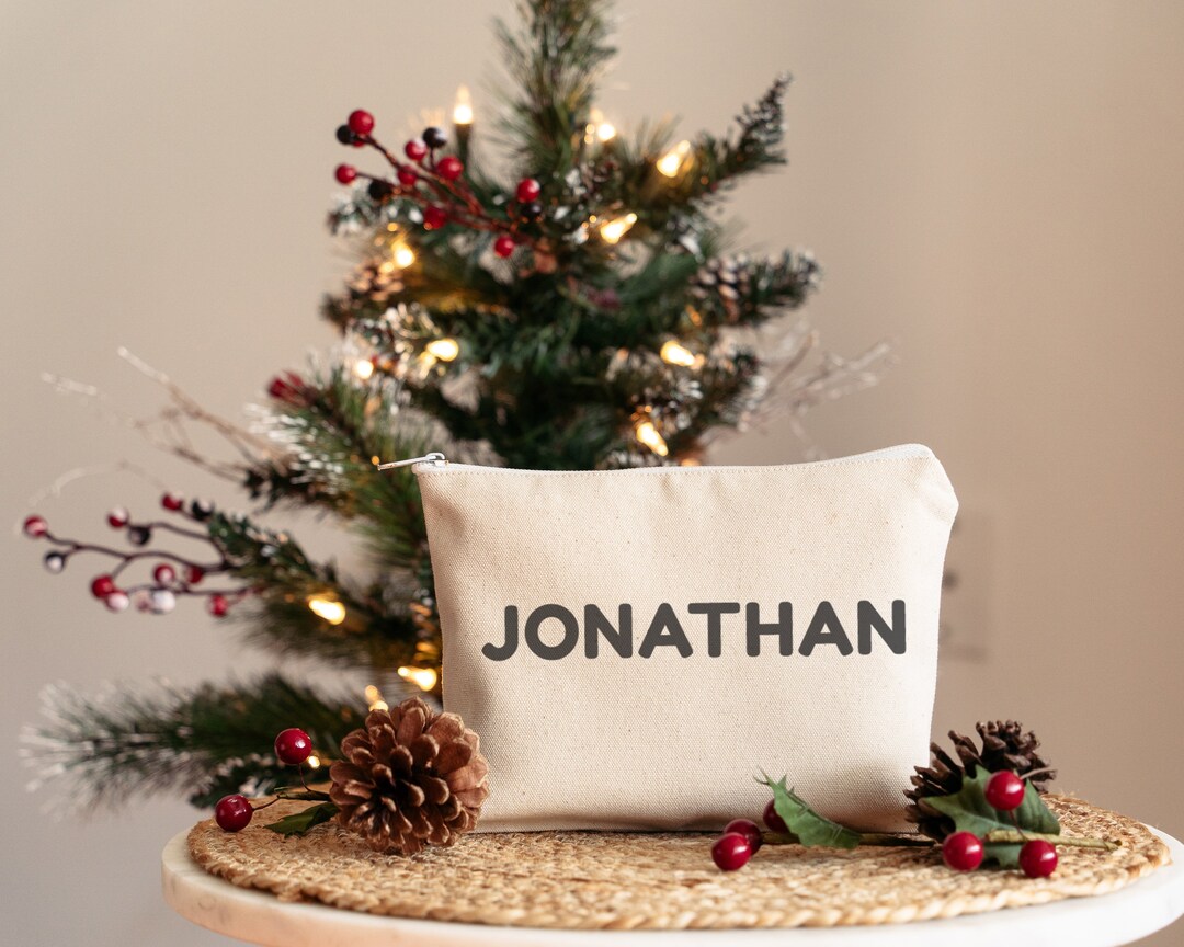 Personalized Name Pencil Case, Custom Canvas Pouch, School Supply ...