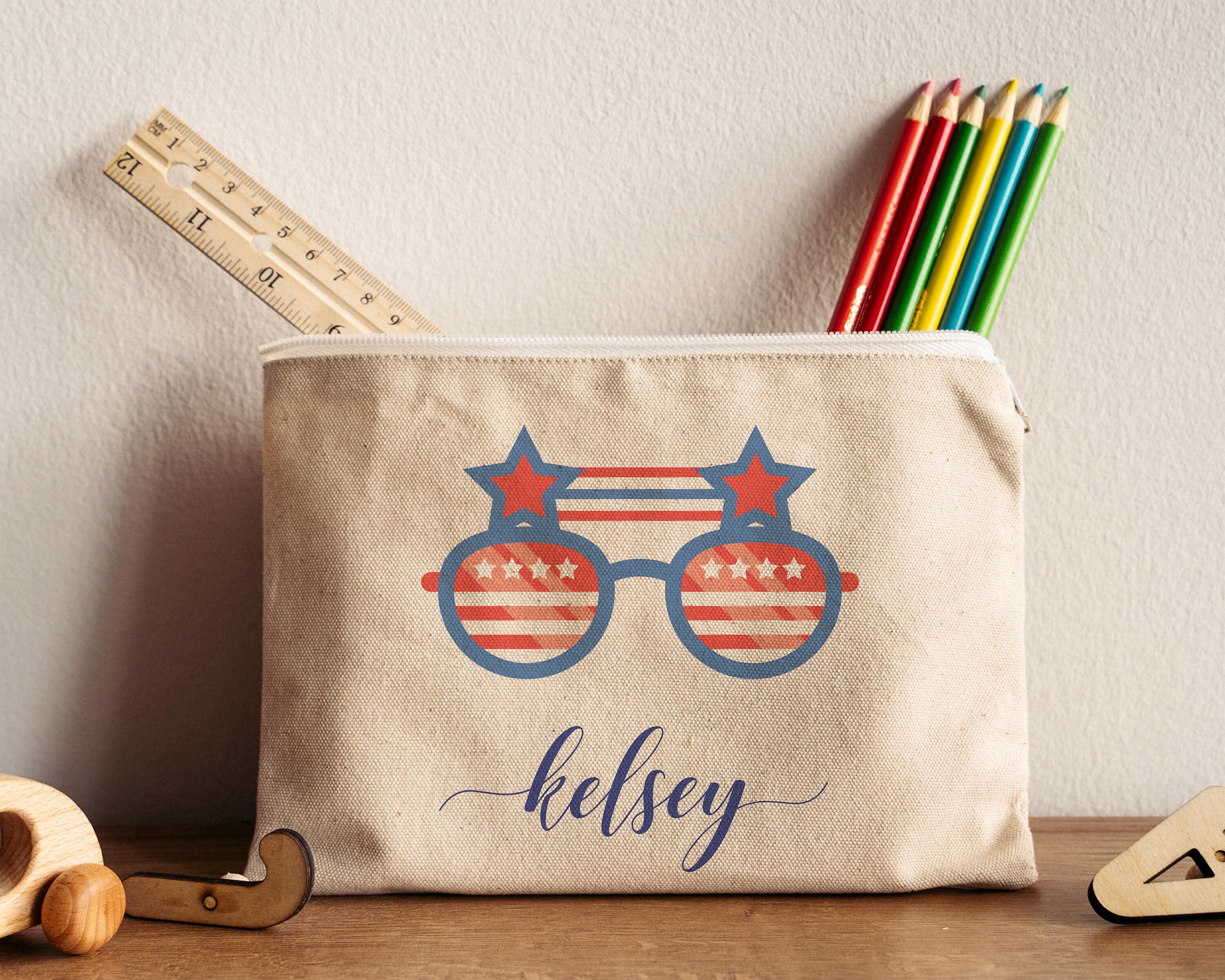 Back to school, Personalized Teacher pencil case, pencil pouch for teacher,  School supplies pencil bag with name, Teacher Appreciation Gift