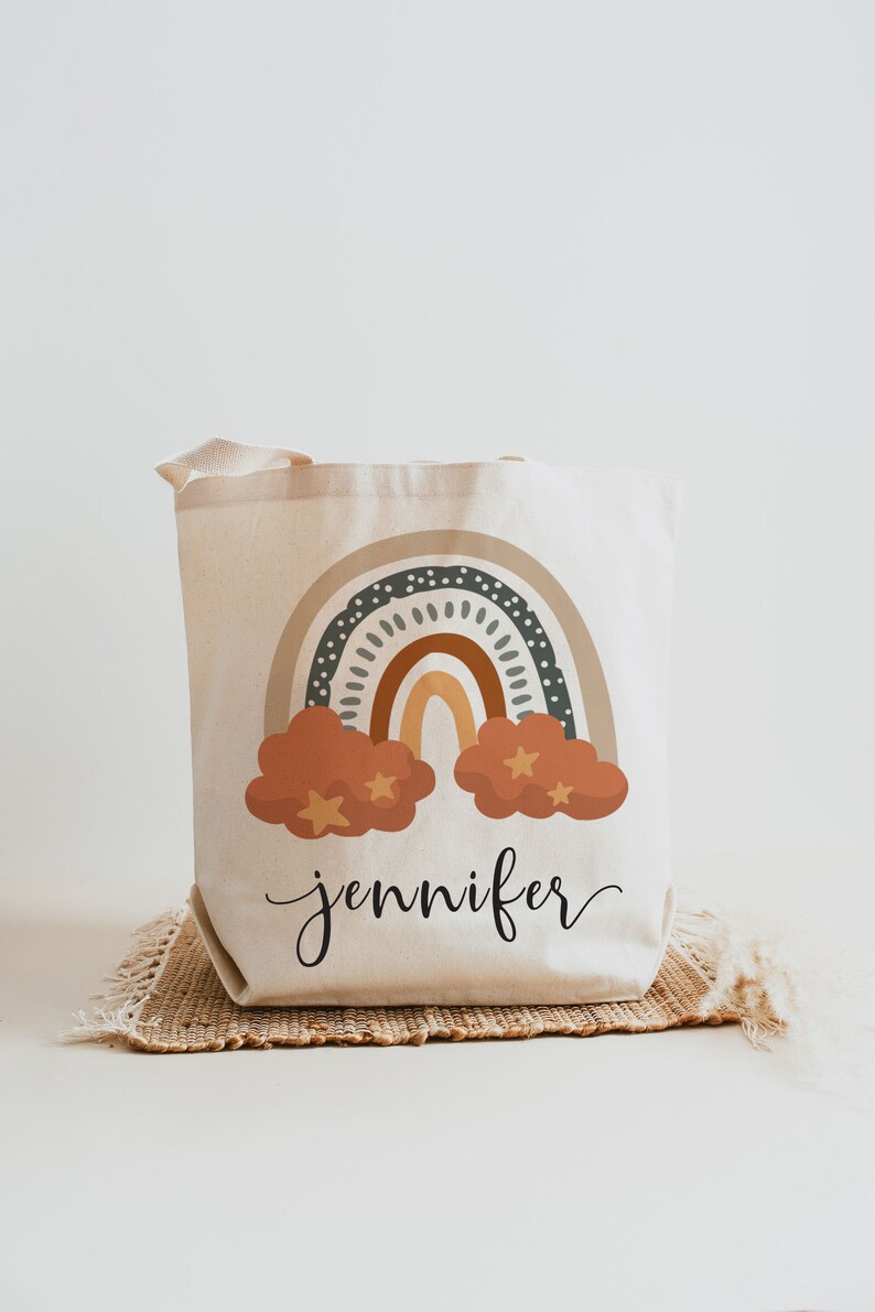 Kids Custom Name Canvas Tote Bag for Summer Camps Etsy