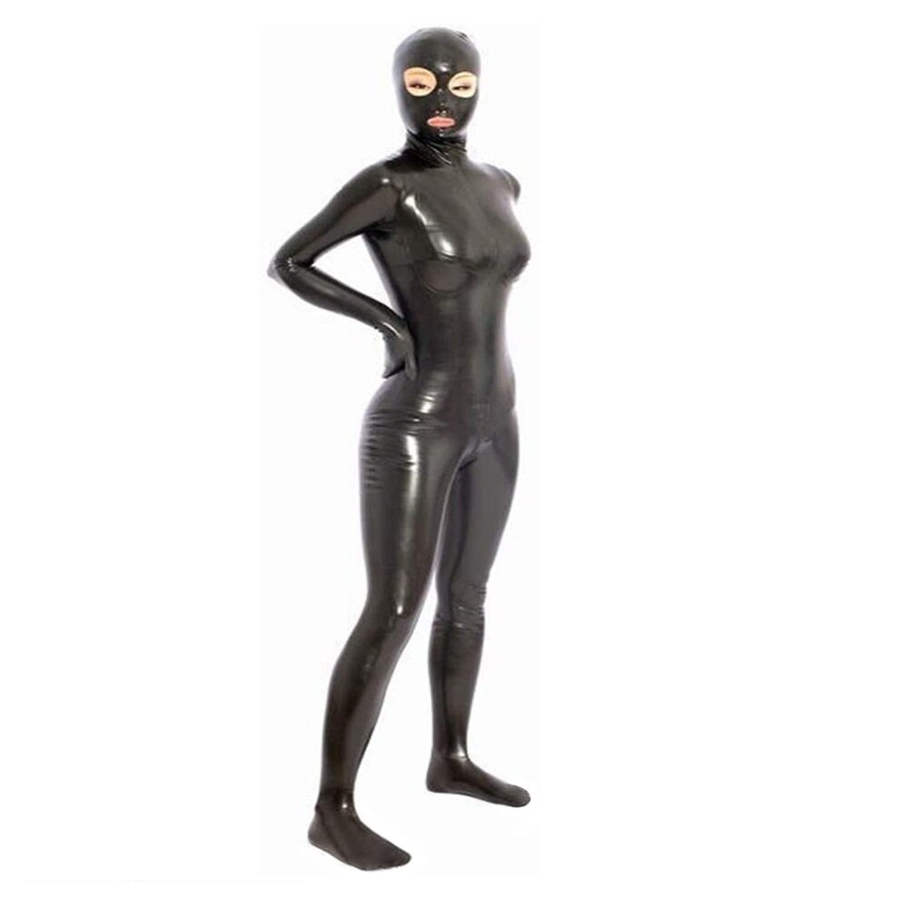 Latex Catsuit Gimp Full Bodysuit Role Play Costume Dominatrix Etsy Canada