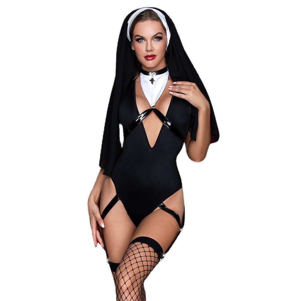 Sexy Naughty Nun Disfraz Lencería Fetishwear Cosplay Juego de - Etsy España...