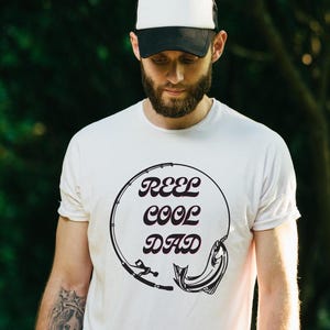 Fishing Tshirt for Dad, Reel Cool Dad, Gifts for Him, Fathers Day Gift, Dad Loves Fishing, Fish Life, Gifts from Kids, Fisherman Gift