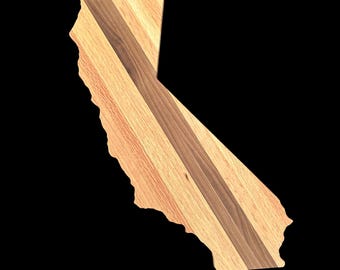 California State Serving Board – Personalized Cutting Board & Charcuterie Tray in Oak, Cherry or Walnut