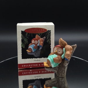 1993 Owliver - owl ornament Christmas Vintage Hallmark Keepsake - Collector&#39;s Series - Tree Ornament