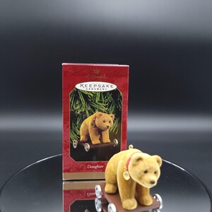 1999 Daughter bear ornament Christmas Vintage Hallmark Keepsake Tree Ornament