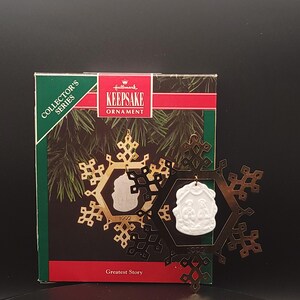 1992 Greatest Story Collectors Series Christmas Vintage Hallmark Keepsake Tree Ornament