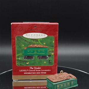 The Tender- LIONEL General Steam Locomotive ornament Christmas Vintage Hallmark Keepsake Tree Ornament