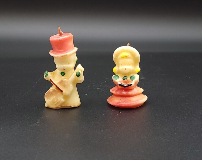 Vintage Gurley Santa Wax Candle 3 Tall Christmas Decorations Etsy