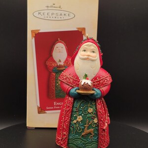 2005 England Santas From Around the World Christmas Vintage Hallmark Keepsake Tree Ornament
