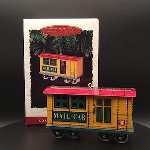 1996 Yuletide Central Steam Locomotive Collector&#39;s Series ornament Christmas Vintage Hallmark Keepsake Tree Ornament