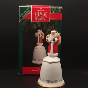 1991 Santa&#39;s Premiere Christmas Vintage Hallmark Keepsake Tree Ornament