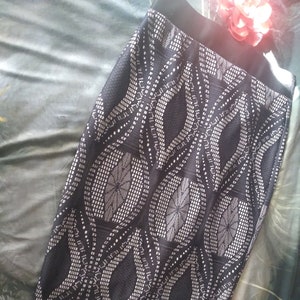Pencil Skirt Black Lace Crochet Look by Maurices