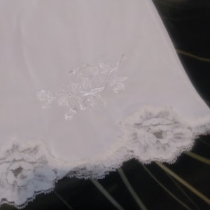 Vintage Aristocraft By Superior Half Slip Floral Embroidery Nylon Lace Union Label Vintage Lingerie