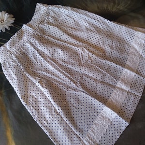 Vintage Half Apron Blue Polkadot Hostess Housewife Vintage Apron