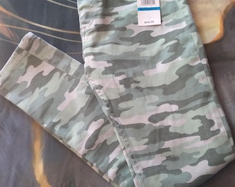 Lucky Brand Girls xl/16 Green Camo Jeggings New with Tag