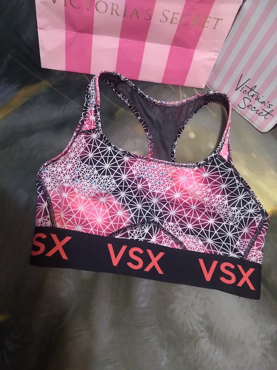 Victoria's Secret VSX Sports Bra Multicolor Logo Small VS Sports