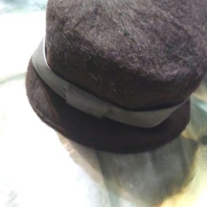 Vintage Hat MAHARA Mohair Black Hat Union Tag Church Lady Hat Women main image 4