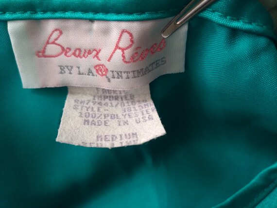 Vintage Beaux Reves by LA intimates Silky Satin P… - image 10