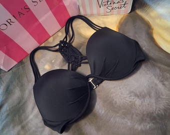 34DD Victoria's Secret Swim Top the Fabulous Halter Bikini Top VS Swim -  Etsy