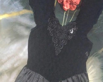 Vintage Cinema Etoile Nightgown Medium Lace Bodice Nylon Vintage Lingerie
