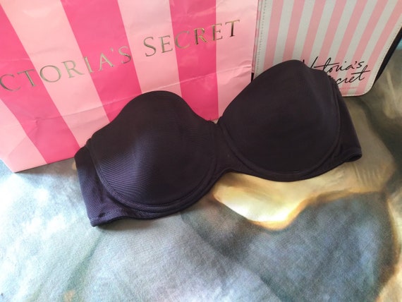 Victorias Secret Body by Victoria Lined Balconet Lace Strapless Bra Size 34C