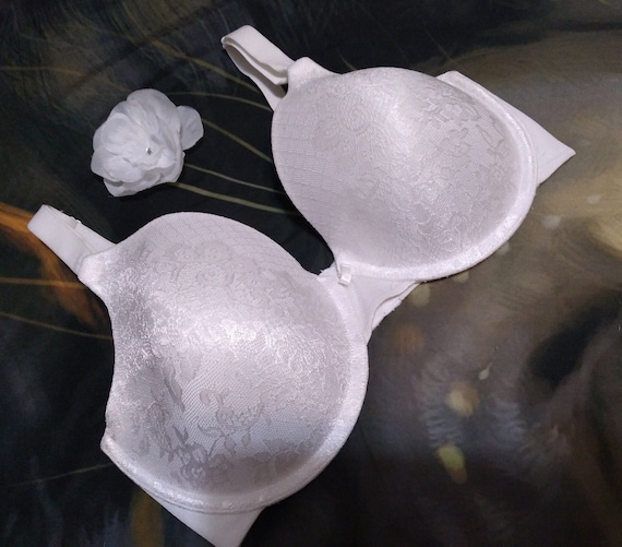 36DD Vanity Fair Bra White Nylon Lace Cups Full Coverage Beauty Back Bra -   Canada