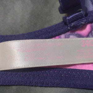 34C Victoria's Secret PINK Push Up Bra Pink Purple VS PINK Bra bild 3
