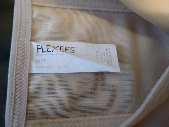 Vintage Flexees Shapewear Firm Beige Nylon Medium Waist Cincher