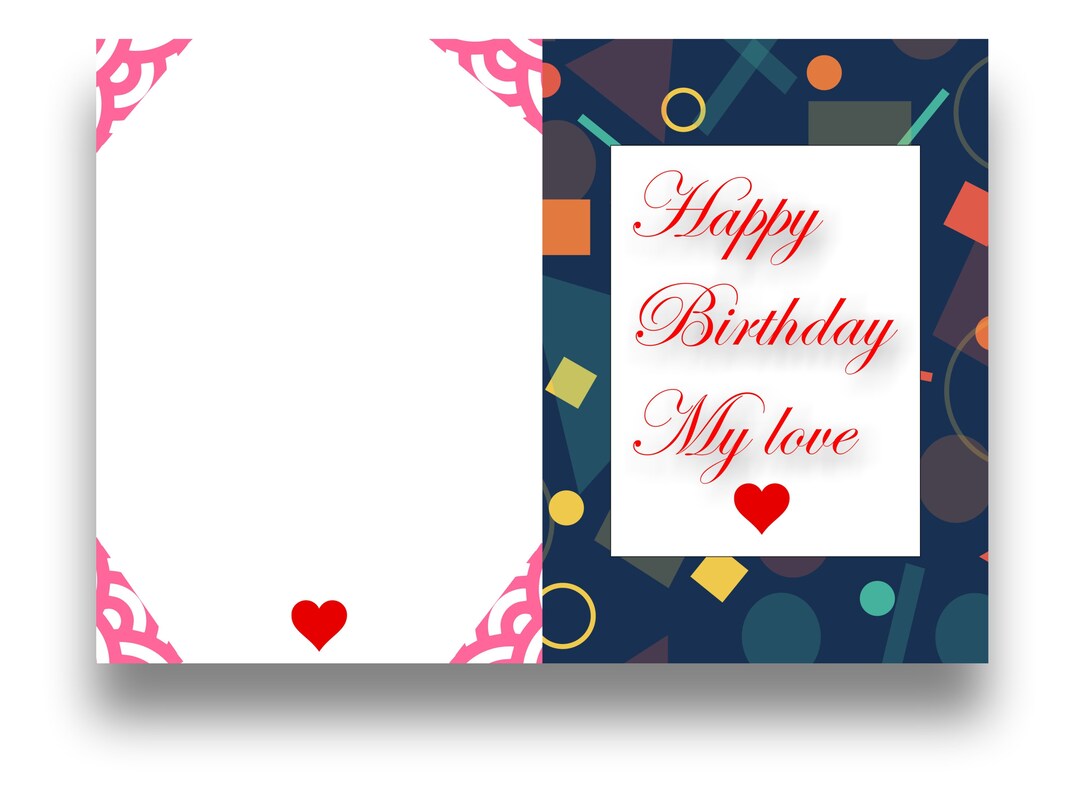 Happy Birthday Love Card - Etsy