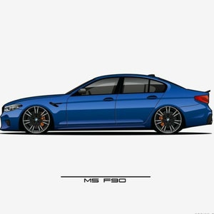 Custom Car Portrait From Your Photo (DIGITAL) | Car Art | Car Lover Gift | Car Present | Unique Car | Custom Car Sketch | Car Illustration