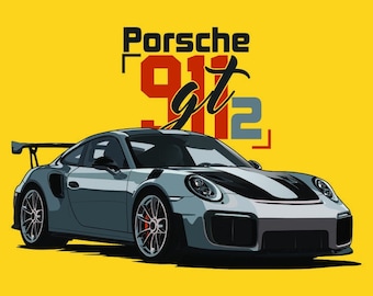 Porsche 911 GT3 RS ポルシェ キャンバスアート 絵画 Porsche 911 GT3 RS ポルシェ キャンバスアート 絵画 Porsche