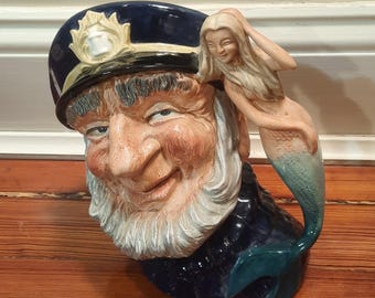 Vintage 1960 Royal Doulton "Old Salt" Porcelain Toby Jug