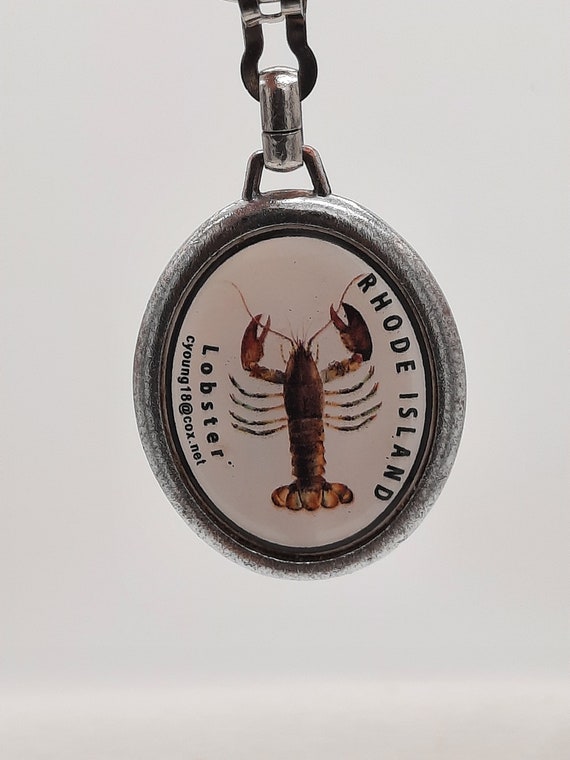 Vintage Rhode Island Lobster Keychain, circa 1990s - image 5